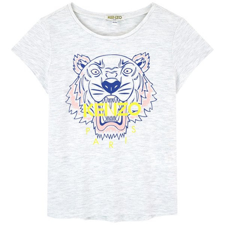 KENZO Kids T-shirt dziewczęcy z nadrukiem