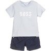 BOSS Kids Komplet niemowlęcy t-shirt z krótkim rękawem oraz spodenki